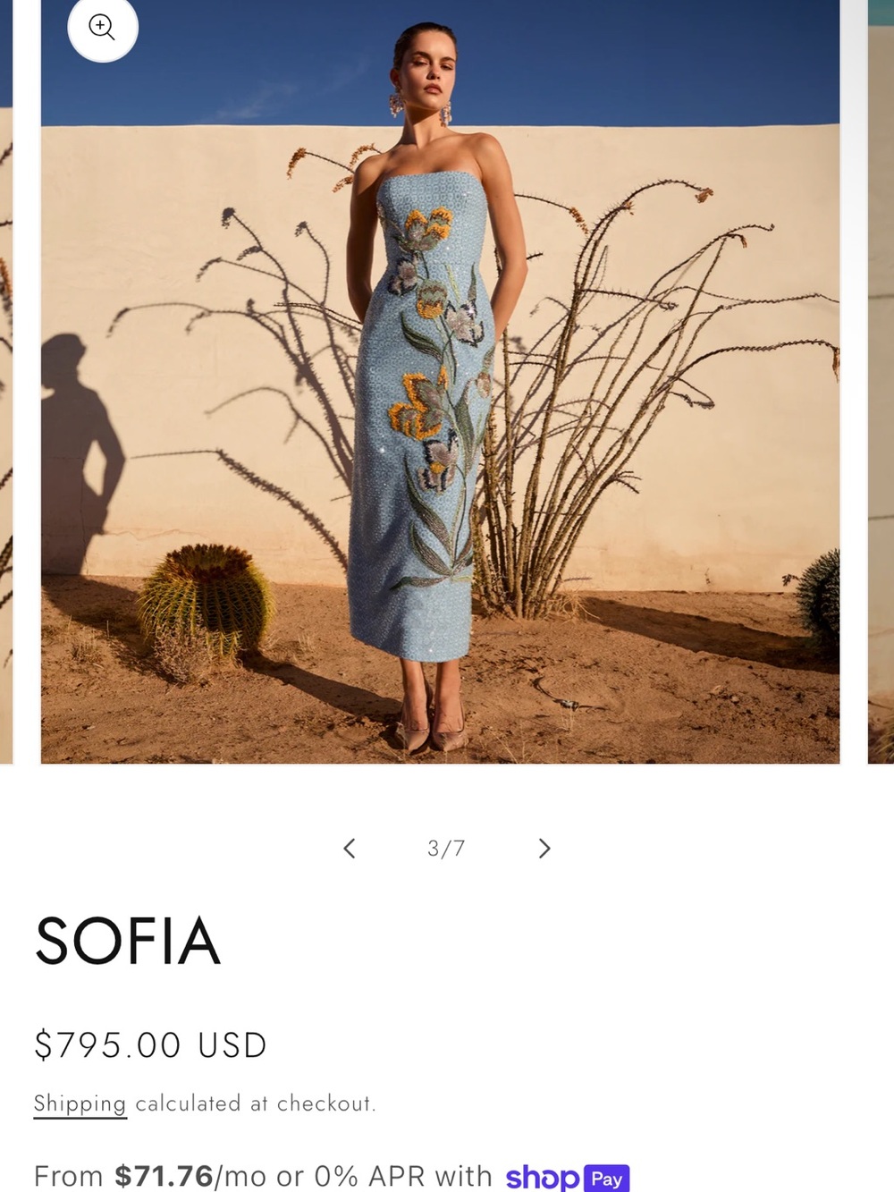 Helsi Sofia Beaded Strapless Dress - Picture 5 of 7